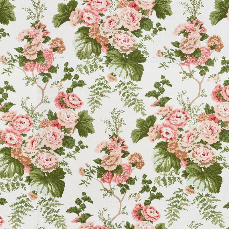 Wycombe Park Pink 178112 by Schumacher Designer Fabric Schumacher Classics 27.0" - Swanky Fabrics -