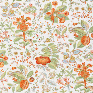 Pomegranate Botanical Orange 178122 by Schumacher Designer Fabric