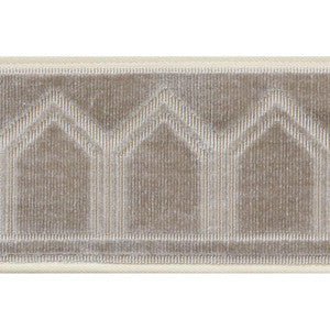Vizier Velvet Tape Moonstone 75732 by Schumacher Designer Trim