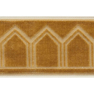 Vizier Velvet Tape Gold 75734 by Schumacher Designer Trim