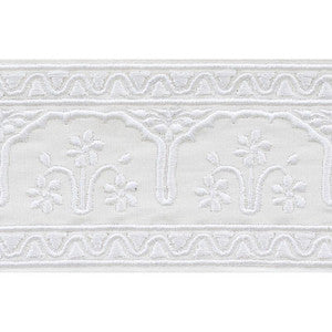 Nikola Tape Ivory 74190 by Schumacher Designer Trim