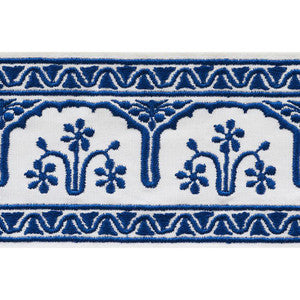 Nikola Tape Sapphire 74193 by Schumacher Designer Trim