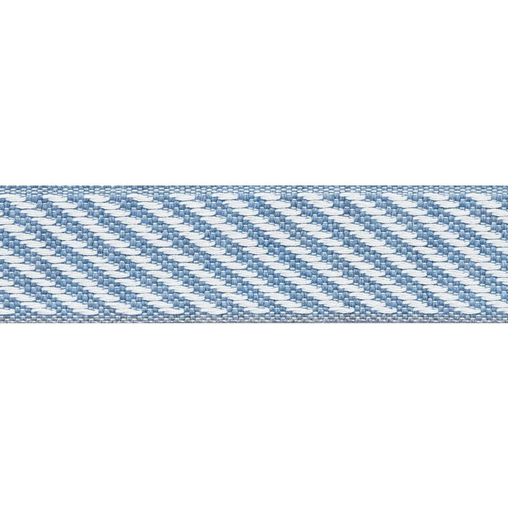 Bobo Tape Blue 73603 by Schumacher Designer Trim Mingei - Swanky Fabrics -