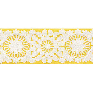Joelle Tape Yellow 73624 by Schumacher Designer Trim