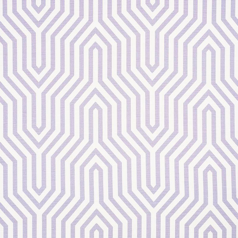 Vanderbilt Print Lavender 177272 by Schumacher Designer Fabric Mary Mcdonald 13.5" - Swanky Fabrics -
