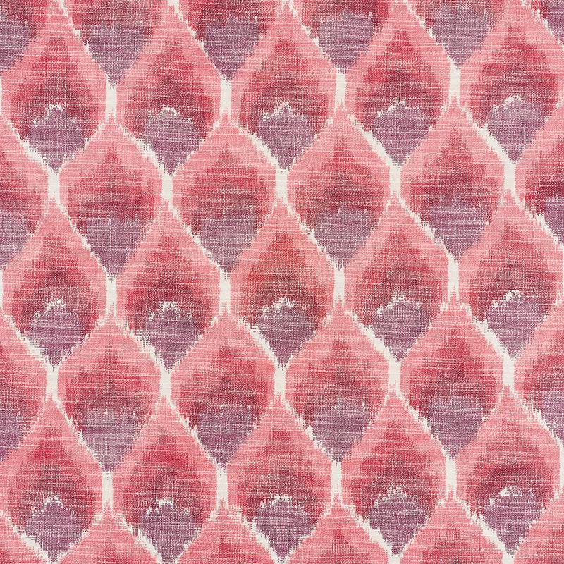 Odisha Ikat Reds 72642 by Schumacher Designer Fabric Ikat Collection 4.5" - Swanky Fabrics -