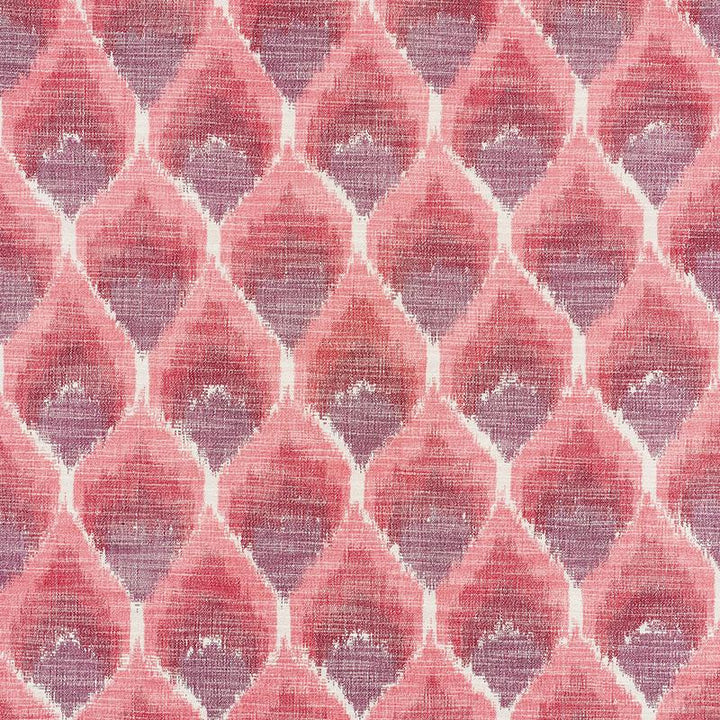 Odisha Ikat Reds 72642 by Schumacher Designer Fabric Ikat Collection 4.5" - Swanky Fabrics -