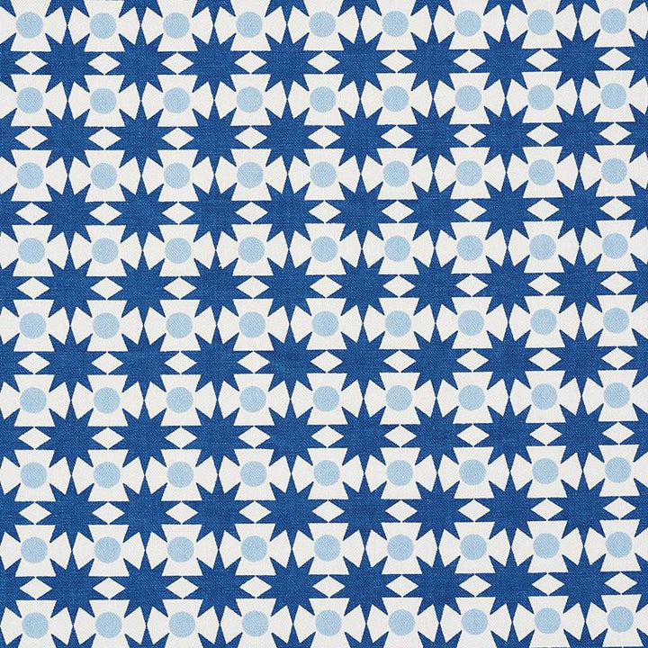 Cosmos Blue 177060 by Schumacher Designer Fabric Studio Bon 1.0" - Swanky Fabrics -