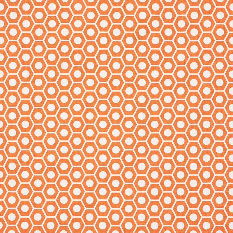Queen B Orange 177073 by Schumacher Designer Fabric Studio Bon 1.25" - Swanky Fabrics -