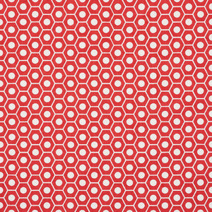 Queen B Red 177074 by Schumacher Designer Fabric