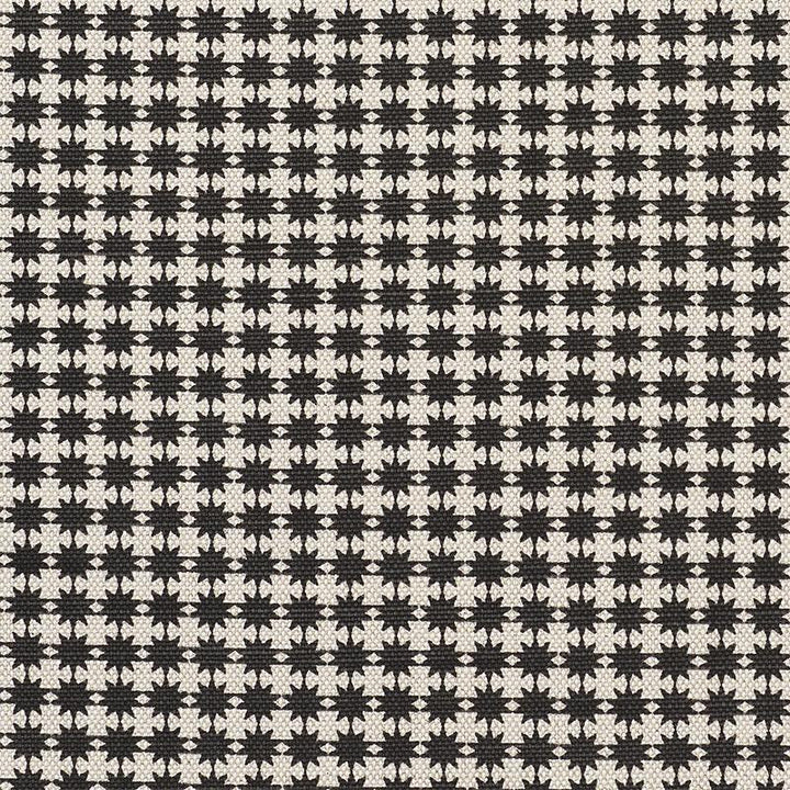 Stella Black & Natural 177087 by Schumacher Designer Fabric Studio Bon - Swanky Fabrics -