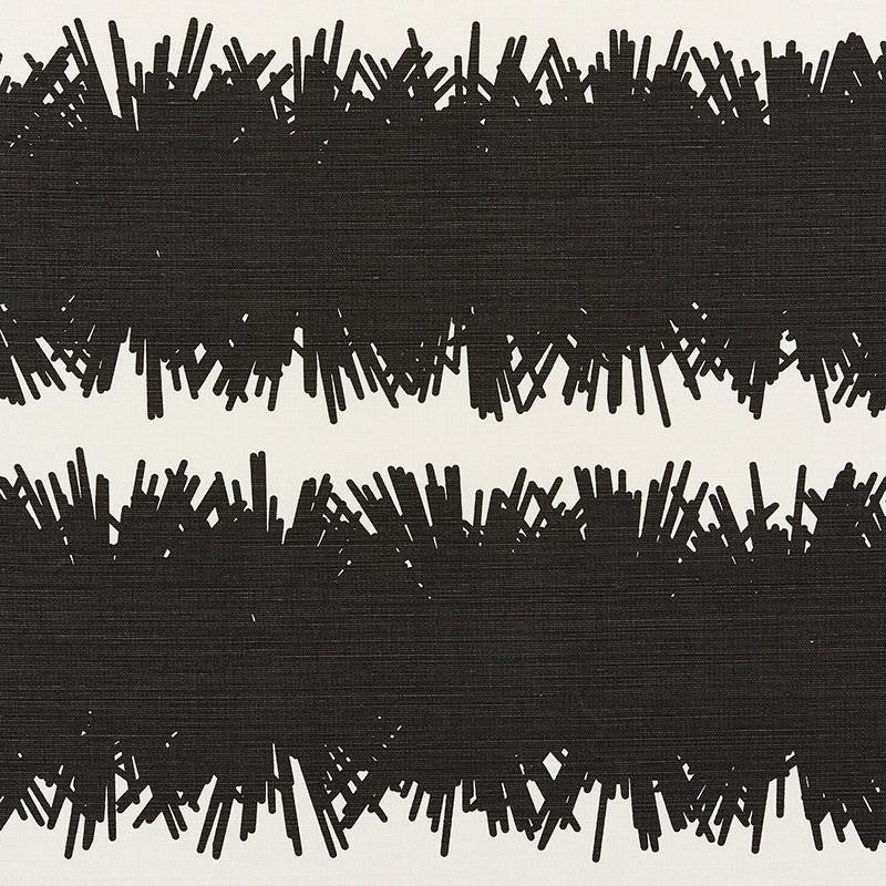 Bang Black 177123 by Schumacher Designer Fabric Studio Bon 27.0" - Swanky Fabrics -