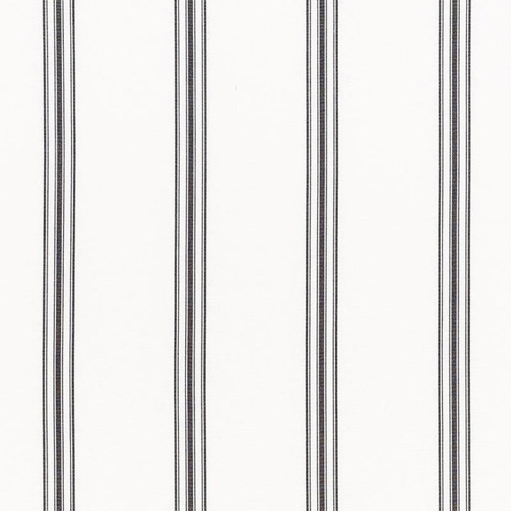 Gainsbourg Blackwork 72031 by Schumacher Designer Fabric Stripes Revisits 3.5" - Swanky Fabrics -
