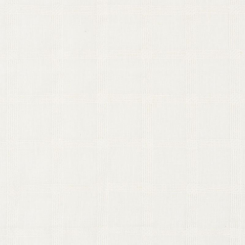Pauline Check Casement Whitework 72073 by Schumacher Designer Fabric Country Chic 2.0" - Swanky Fabrics -