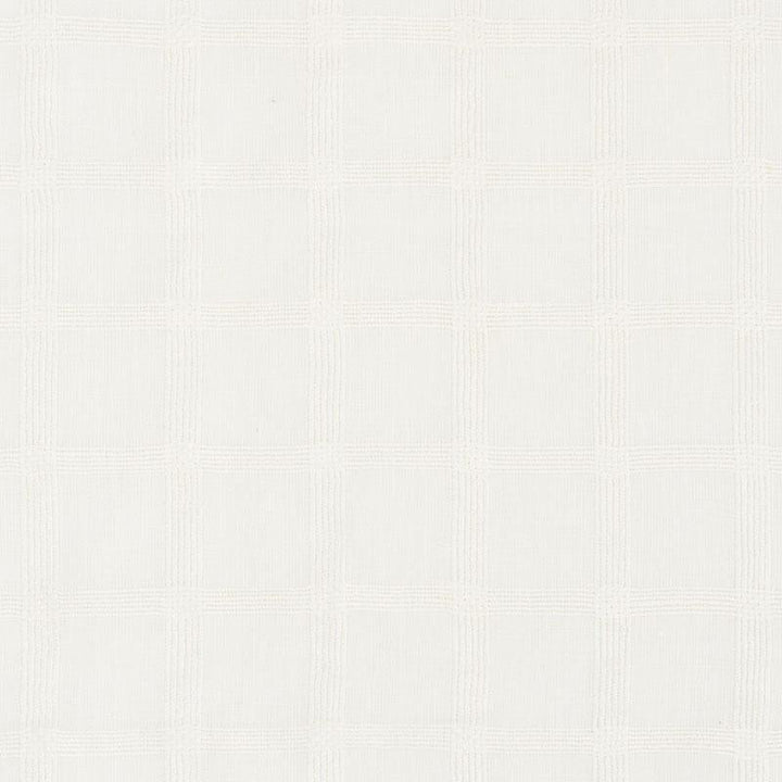 Pauline Check Casement Whitework 72073 by Schumacher Designer Fabric Country Chic 2.0" - Swanky Fabrics -