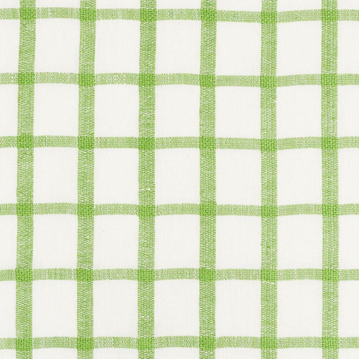 Pauline Check Casement Leaf 72071 by Schumacher Designer Fabric Country Chic 2.0" - Swanky Fabrics -
