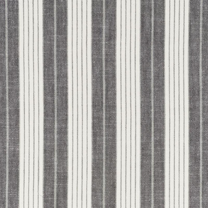 Horst Stripe Blackwork 72601 by Schumacher Designer Fabric Stripes Revisits 4.25" - Swanky Fabrics -