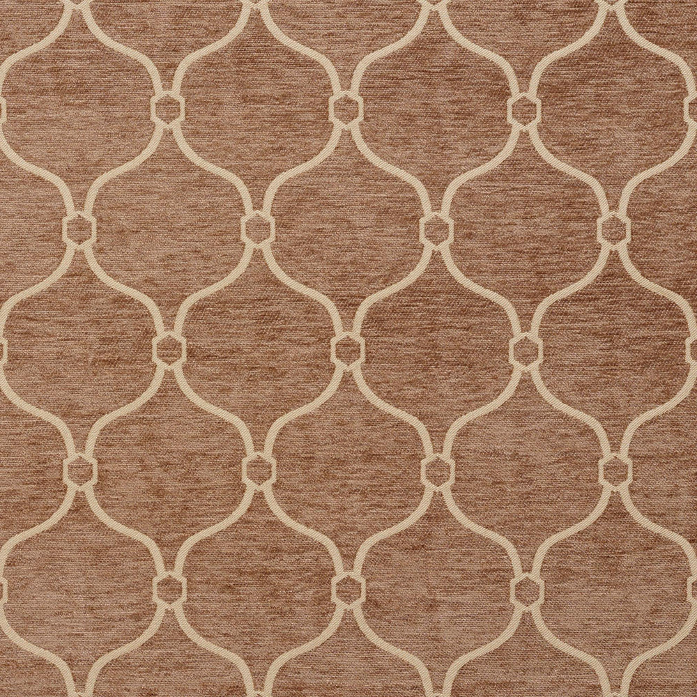 20830-07 by Charlotte Designer Fabric Chenille Patterns 100% Woven Polyester Asia Exceeds 70,000 Wyzenbeek Rubs (Heavy Duty) Horizontal: 3.5" x Vertical: 5" 54 Inches - Swanky Fabrics -