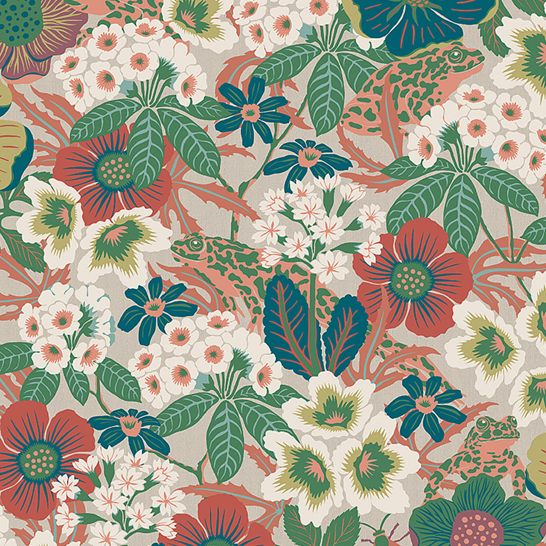 Kvackstepp Multi 2086 by Schumacher Designer Wallcovering