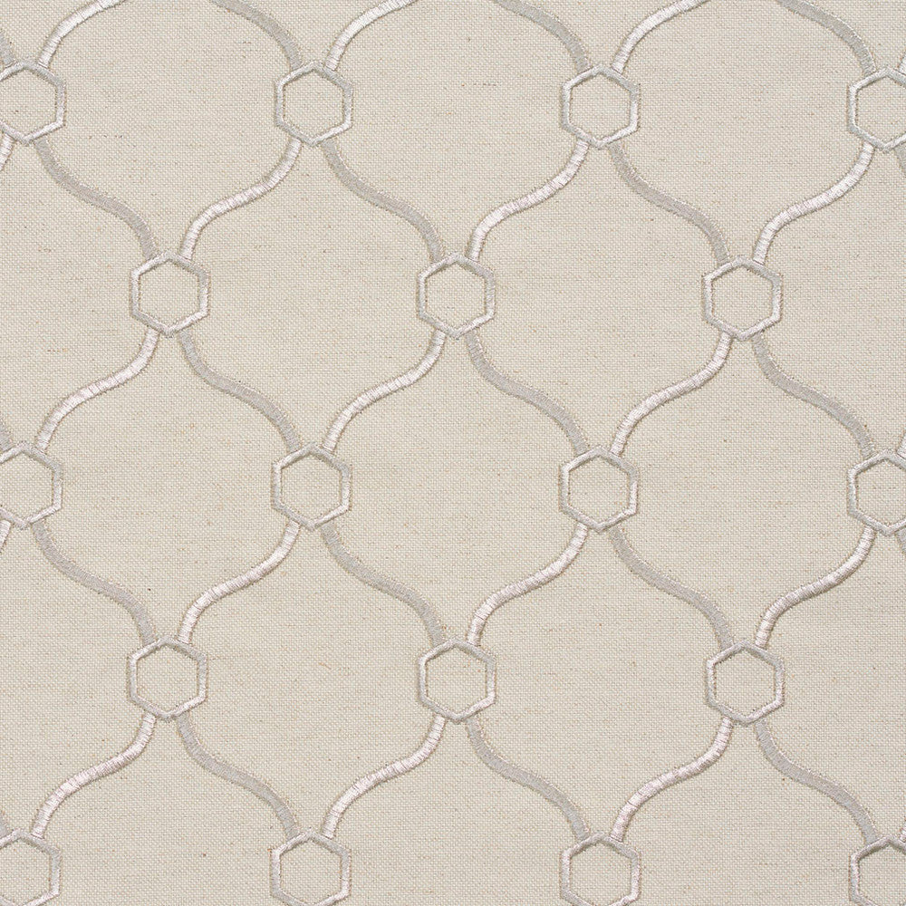20910-06 by Charlotte Designer Fabric Embroidered Linens 44% Rayon, 30% Polyester, 26% Linen Asia Exceeds 120,000 Wyzenbeek Rubs (Heavy Duty) </p><p>Repeat: Horizontal: 3.5" x Vertical: 5" 54 Inches - Swanky Fabrics -