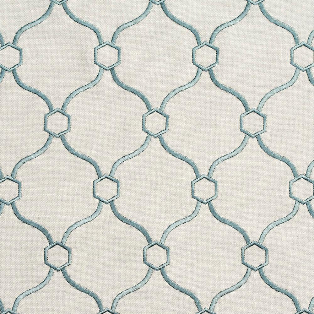 20910-14 by Charlotte Designer Fabric Embroidered Linens 44% Rayon, 30% Polyester, 26% Linen Asia Exceeds 120,000 Wyzenbeek Rubs (Heavy Duty) Horizontal: 3.5" x Vertical: 5" 54 Inches - Swanky Fabrics -
