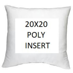 20X20 Poly Insert by Norbar Designer Fabric PILLOW INSERT 100% POLY SHELL & FILL US - Swanky Fabrics -