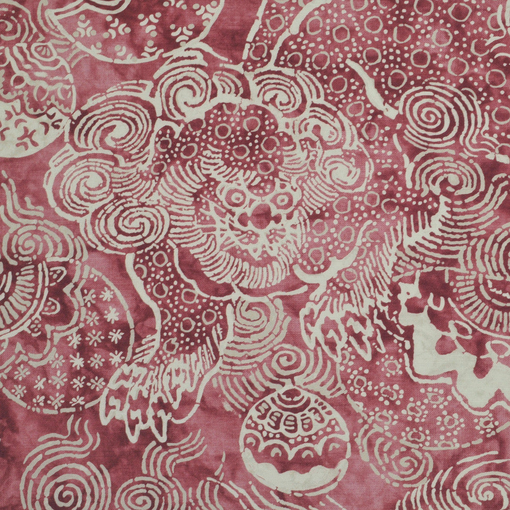 Temple Lion Claret 4 by P Kaufmann Fabrics Designer Fabric