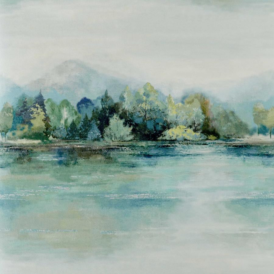 Lakeside (Wp) # 02 Fern by 1838 Wallcoverings Designer Wallpaper Pavilion STRAIGHT PASTE THE WALL UNITED KINGDOM 36" 20.5"X11YD - Swanky Fabrics -