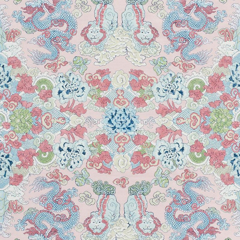 Magic Mountain Dragon Blush 178051 by Schumacher Designer Fabric Free Spirit 27.25" - Swanky Fabrics -