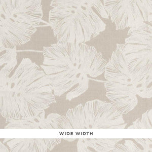 Del Coco Sheer Natural 178340 by Schumacher Designer Fabric