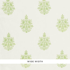 Asara Flower Sheer Green 178371 by Schumacher Designer Fabric