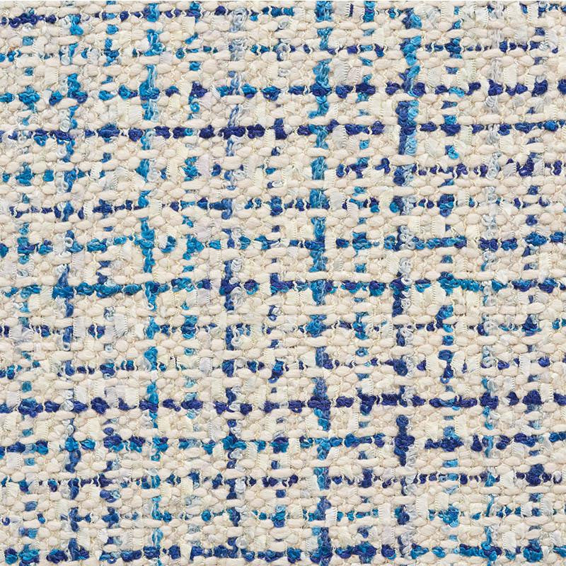 Babe'S Tweed Blue 54235 by Schumacher Designer Fabric Textures - Swanky Fabrics -