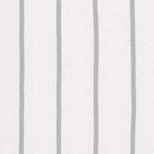 Stripe Appliqu Sheer Grey 75761 by Schumacher Designer Fabric
