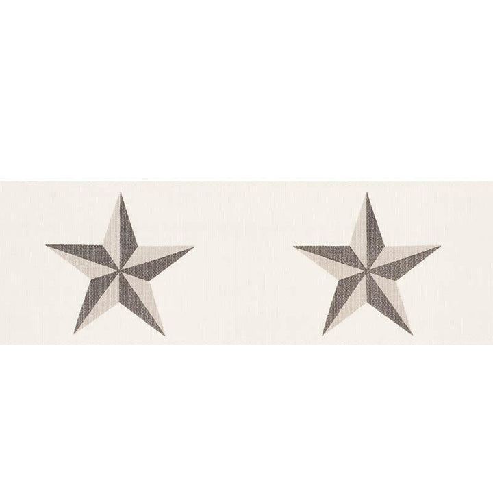 Etoile Tape Grey 75831 by Schumacher Designer Trim Trompe L'Oeil 4.5" - Swanky Fabrics -