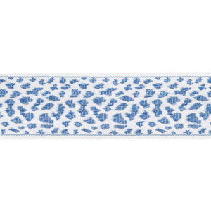 Leopard Tape Blue 75850 by Schumacher Designer Trim
