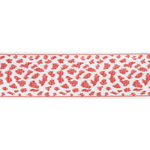Leopard Tape Red 75853 by Schumacher Designer Trim
