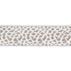 Leopard Tape Taupe 75854 by Schumacher Designer Trim