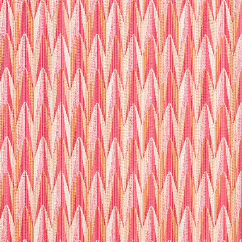 Verdant Indoor/Outdoor Pink & Orange 75911 by Schumacher Designer Fabric Indoor/Outdoor: Prints & Wovens 6.88" - Swanky Fabrics -