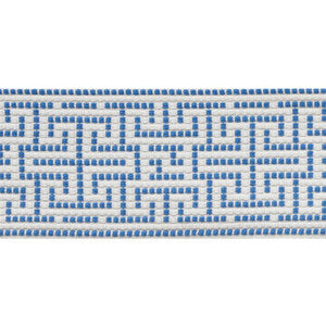 Maze Tape Indoor/Outdoor Blue 75950 by Schumacher Designer Trim