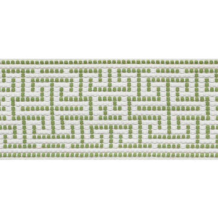 Maze Tape Indoor/Outdoor Leaf 75951 by Schumacher Designer Trim Indoor/Outdoor: Prints & Wovens 3.75" - Swanky Fabrics -
