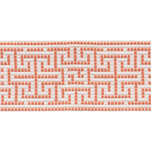 Maze Tape Orange 75953 by Schumacher Designer Trim