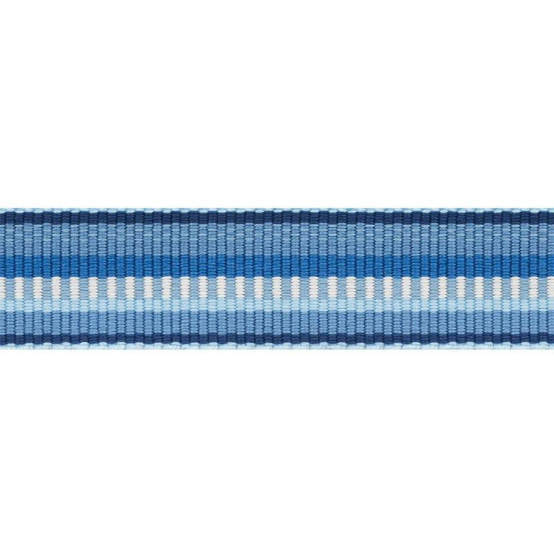 Primavera Tape Narrow Sea 75981 by Schumacher Designer Trim Indoor/Outdoor Prints & Wovens Iii - Swanky Fabrics -