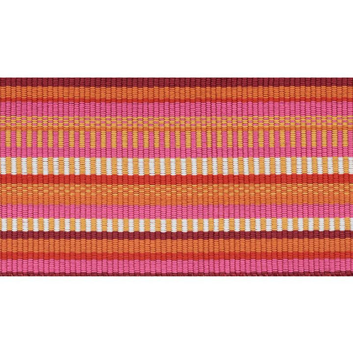 Primavera Tape Wide Berry 75993 by Schumacher Designer Trim Indoor/Outdoor Prints & Wovens Iii - Swanky Fabrics -