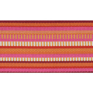 Primavera Tape Wide Berry 75993 by Schumacher Designer Trim