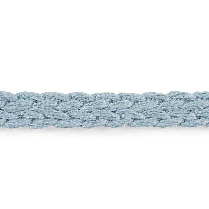 Braided Linen Tape Narrow Sky 76270 by Schumacher Designer Trim Free Spirit - Swanky Fabrics -