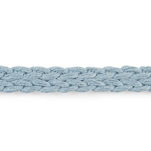 Braided Linen Tape Narrow Sky 76270 by Schumacher Designer Trim