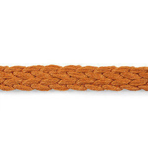 Braided Linen Tape Narrow Orange 76272 by Schumacher Designer Trim