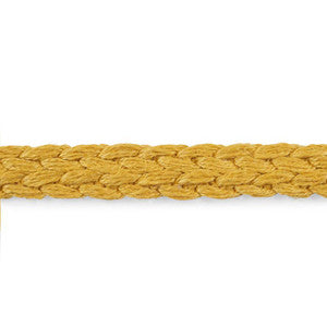Braided Linen Tape Narrow Gold 76273 by Schumacher Designer Trim