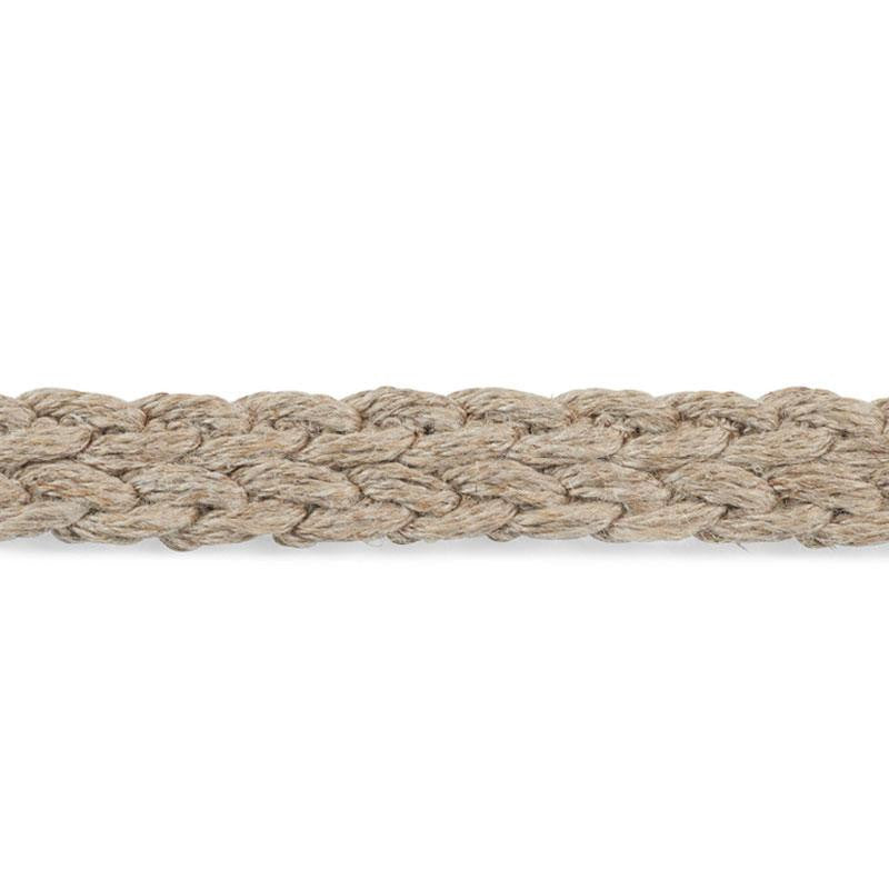 Braided Linen Tape Narrow Natural 76274 by Schumacher Designer Trim Free Spirit - Swanky Fabrics -