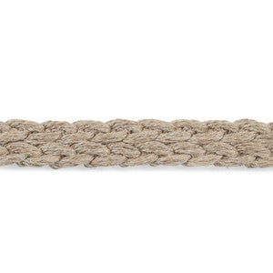 Braided Linen Tape Narrow Natural 76274 by Schumacher Designer Trim
